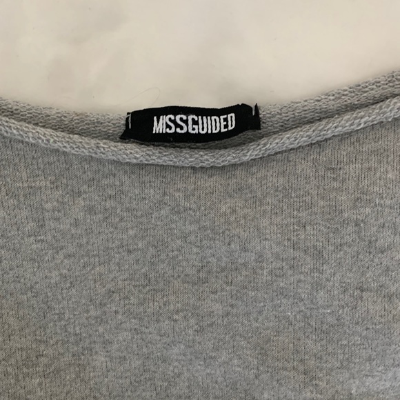 Misguided grey off the shoulder sweater - Picture 4 of 6